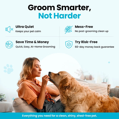 PetGroom Pro™ 7-in-1 Pet Grooming Vacuum Kit