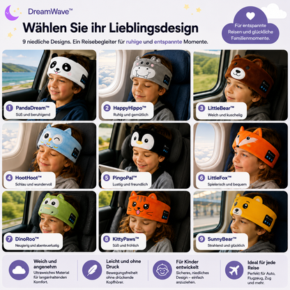 DreamWave™ Bluetooth-Reise-Stirnband